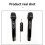 Wireless Microphone Dual Channel UHF Handheld Dynamic Mic Set Receiver with Rechargeable Receiver for Stage Karaoke 7