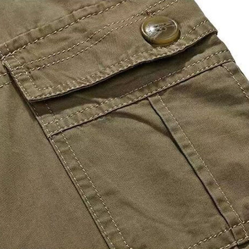 Ανδρικό παντελόνι γκολφ Premium No Iron, χακί, κλασικής εφαρμογής, με δυνατότητα 2