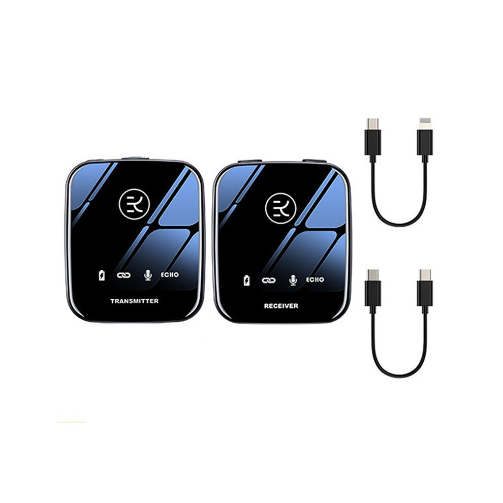 Wireless Lavalier Microphone 2.4G Dual Transmitter M13 A2 For Mobile Phones Cameras - Ideal For Vloggers And Interviews 4711582232234