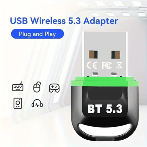USB  5.3 Adapter Transmitter Wireless Audio Receiver Free Drive for PC Laptop Speaker Mouse Keyboard 1