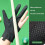 3-finger billardhandske – polyester, et par 4