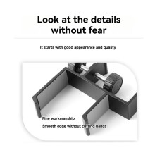 Adjustable Hanging Hooks Desk Side Hanging Bag Holder Clip- Headset Holder Desktop Countertop Hooks Brackets Black