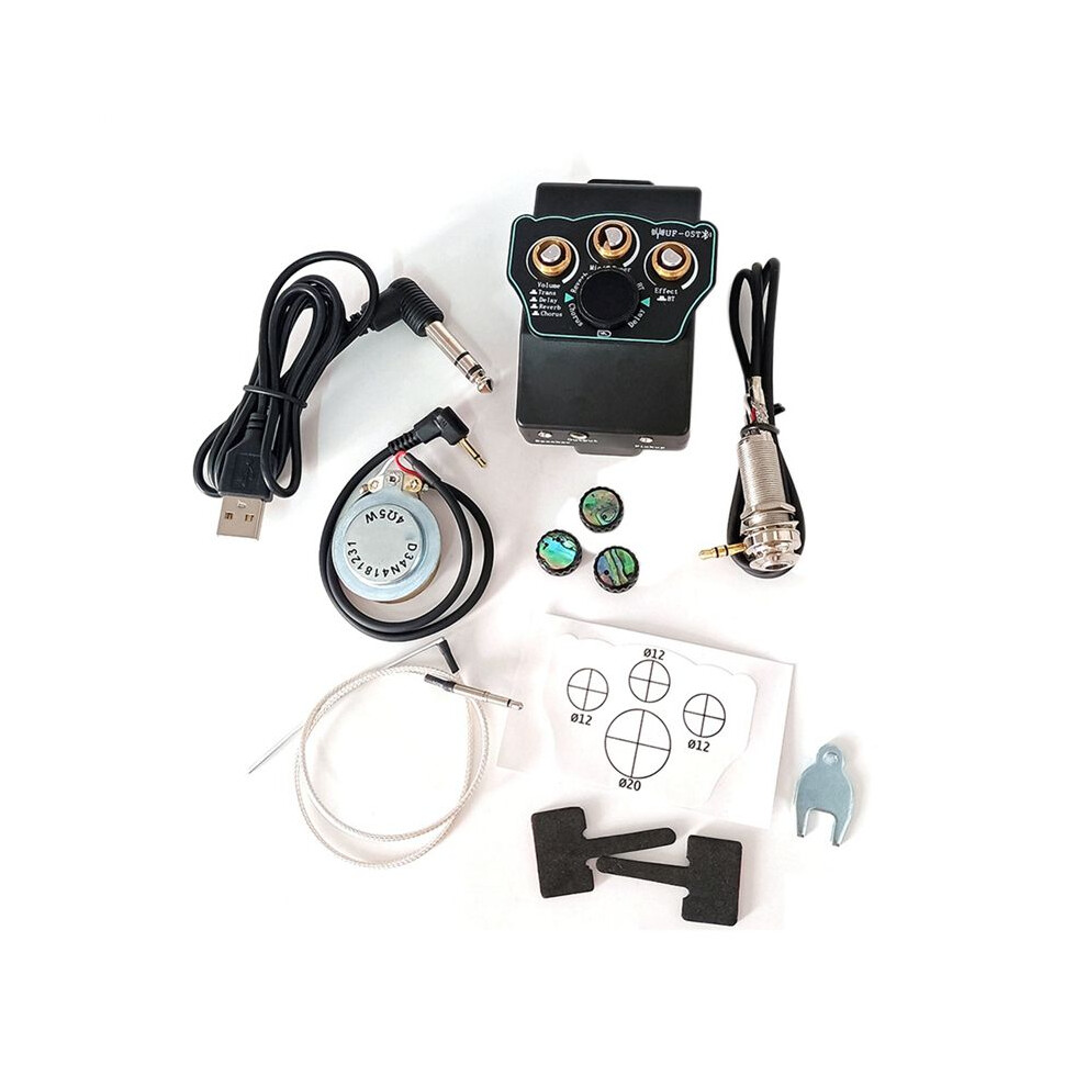 Pickup With Enhanced Reverberation, Clear Sound, Delay, And Chorus Effects - Ideal For Guitars, Drums, And Other 4713096765642