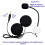 Motorcycle Helmets Intercom Mic Headset 2 Speakers 32Ω Microphone for Half-Motorcycle Helmet Straight Plug 2
