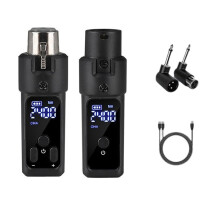 UHF Wireless Microphone Converter XLR Rechargeable Transmitter & Receiver Microphone for 0V Dynamic Microphones