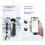 Microphone 2.4GHz Wireless Microphone System Receiver Transmitter for Vlog Live Streaming Portable Mic A 4