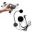 Motorcycle Helmets Intercom Mic Headset 2 Speakers 32Ω Microphone for Half-Motorcycle Helmet Elbow Plug 5