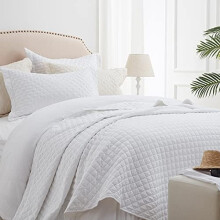 White King quilt bedding set 3 pcs 106x96 inch diamond