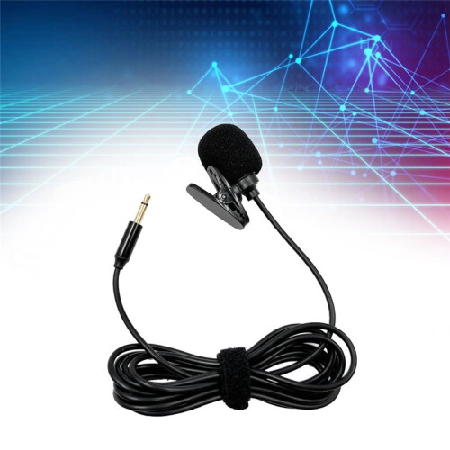 Lavalier Microphone Mic Stereo Audio  Wired Mic 3.5mm Plug for Loudspeaker Interpreter 2