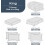King Comforter Set Sage Green Light Grey 7-Piece 6