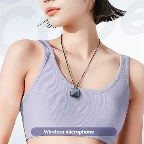 Microphone 2.4GHz Wireless Microphone System Receiver Transmitter for Vlog Live Streaming Portable Mic A 2