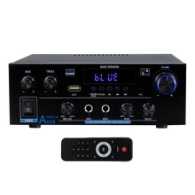 Home PowerAmplifier AK55 900W Max 2.0 Channel Klassad Audio Hifi AMP Karaoke Music Player EU-Kontakt