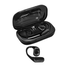 Wireless Translation Headset Supports 142 Languages for Real- Translation Open Earphone Translator Black