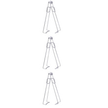 Juego de 3 pinzas de acero inoxidable para placas