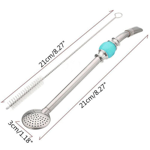 Bombilla en acier inoxydable pour maté – 1 unité 2