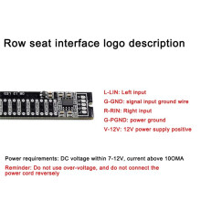 Dual 12 Level Audio Indicator LED Light VU Meter Stereo Amplifier Board Adjustable Light Speed Board with AGC Mode DIY
