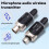 New U801 UHF Wireless XLR Transmitter and Receiver Microphone Converter Wireless Microphone for Live Interview/Studio 2