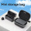 Storage Bag Wireless Microphone Carrying Case Traveling Vlog Accessories for  Mic 4