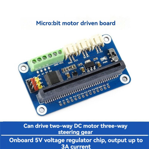 2 Channel Motor Driver Expansion Breakout Board för BBC Microbit Micro-Bit V1.5 V2 Board Breakout Shield Module 1