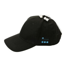 Wireless Headphones Earphone Sport Music Cap Leisure Hands-Free Call Baseball Hat Earphone for Mobile Black