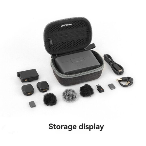 Storage Bag Wireless Microphone Carrying Case Traveling Vlog Accessories for  Mic 2