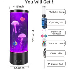 Lampe LED à bulles pour aquarium avec télécommande