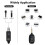 Wireless Transmission System 2.4G Dynamic 48V Condenser Mic Wired to Wireless XLR Microphone 6