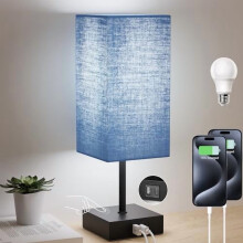 Lampes de chevet tactiles à intensité variable (lot de 2) avec ports USB