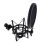 Professional Microphone Shock Mount Holder Adjustable Studio Mic Bracket with Shield Filter Screen Studio Stand 5