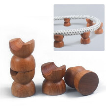 8Pcs HiFi Audio Wood Audio Insulation Wire Bracket Support Speaker Cable Stand Holder Audio Cable Absorber Foot Pad