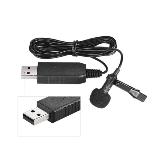150cm Clip- Microphone,Portable  Clip- Omni-Directional Stereo USB Microphone, Suitable for PC Computer 1
