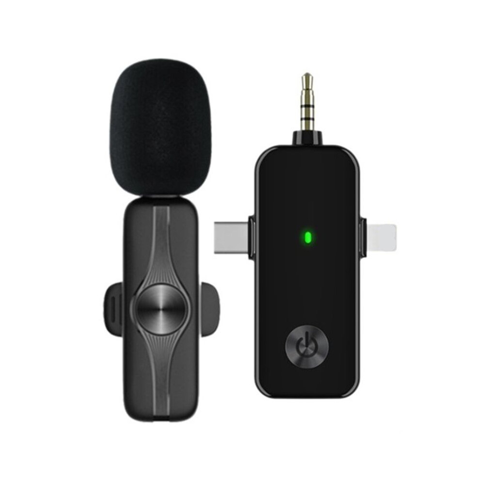 Wireless Microphone 3 in 1 Lavalier Mobile Phone Live Broadcast Equipment  MIC Wireless Lavalier Microphone-image-OPC-PRTCGYK-NEW