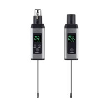 Convertitore Microfono Wireless Trasmettitore Microfono Ricevitore XLR Microfono Sistema Wireless per Microfono Dinamico A