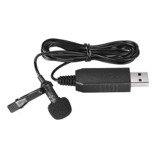 150cm Clip- Microphone,Portable Clip- Omni-Directional Stereo USB Microphone, Suitable for PC Computer