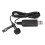 Microfono A Clip da 150 cm,  Microfono Stereo Omnidirezionale Portatile A Clip USB, Adatto per PC e Computer 1