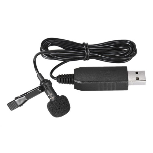 150cm Clip- Microphone,Portable  Clip- Omni-Directional Stereo USB Microphone, Suitable for PC Computer