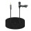 Microfono Lavalier da 3,5 mm + Copertura Antivento Microfono Lavalier Clip- Microfoni con Asola Esterna per Microfono per  1,5 M 3