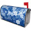 Capa magnética para caixa de correio com estampa de floco de neve azul, 65 x 53 cm (25,5 x 21 polegadas) 3