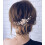 Pettine per capelli da sposa con strass e perle, argento. 4