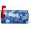 Capa magnética para caixa de correio com estampa de floco de neve azul, 65 x 53 cm (25,5 x 21 polegadas) 2