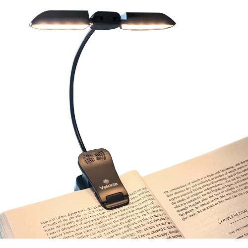 Lampe de lecture rechargeable avec 14 LED, 3 modes de couleur,