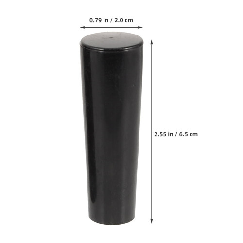3 maniglie per spillatore di birra in plastica nera da 6,5 cm 1