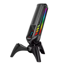 NY HK4 RGB Gaming Microphone Professionell Live Streaming Kondensor Desktop USB Brusreducerande Podcastmikrofon