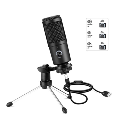 USB Gaming Microphone for Streaming Podcasting Mic for Podcast Video Singing Cardioid Studio 2