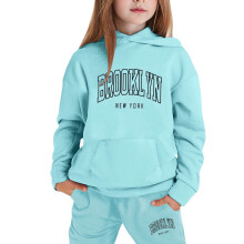 Ediodpoh Kinderkleding Set, Hoodie met lange mouwen & Trainingspak met lange broek voor jongens/meisjes, Lichtblauw, 4-5 jaar, Geschikt voor