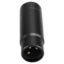 Phantom Power Adapter Microphone System Audio Mixer for Condenser Mic 48V XLR Mic Adapter 3.5mm Black