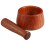 Mortier et pilon à ail en bois, portable, 1 ensemble 5