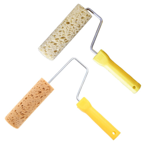 Classic Seaweed Sponge Roller Brush 4/6'' Texture Roller for Paint Art Wall Deco 1
