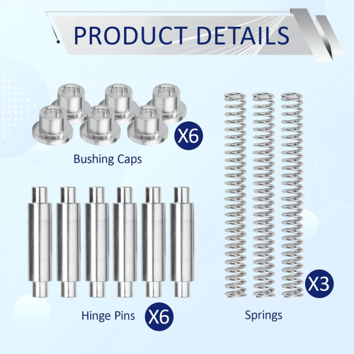 Storm Door Hinge Kit Aluminum3-Pack 1