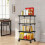 3-Tier Rolling Utility Cart, Mobile Storage Organizer for Kitchen/Bathroom/Pantry, Compatible with Small Spaces 6